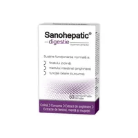 Sanohepatic digestie, 60 comprimate filmate, Zdrovit