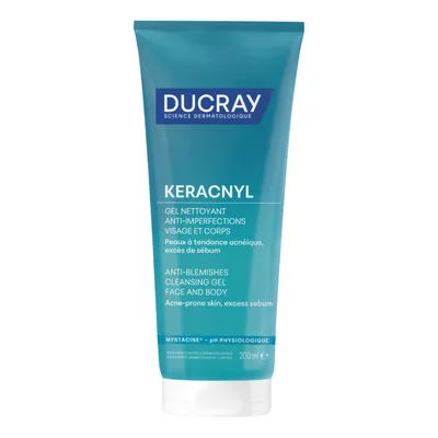 Gel spumant pentru pielea cu tendinta acneica Keracnyl, 200ml, Ducray