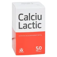 Calciu Lactic, 50 comprimate, Biofarm