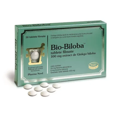 Bio-Biloba 100mg, 30 comprimate, Pharma Nord