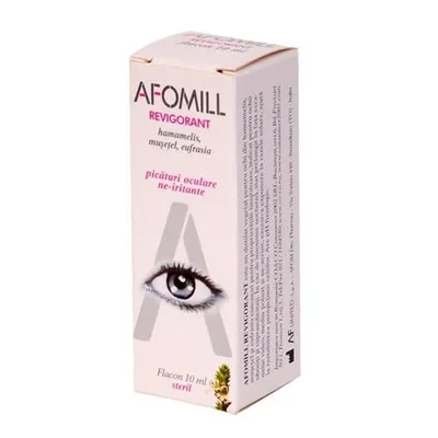 Picaturi oculare revigorante, Afomill | 10 ml