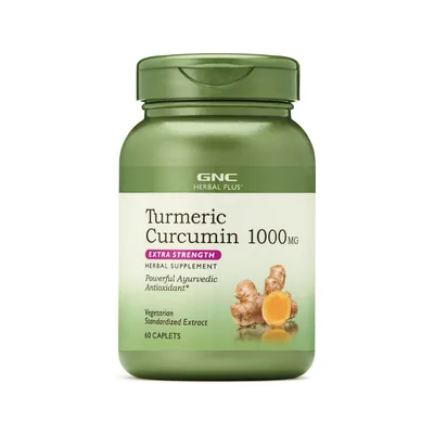 Turmeric Curcumin 1000 mg Herbal Plus, 60 tablete, GNC