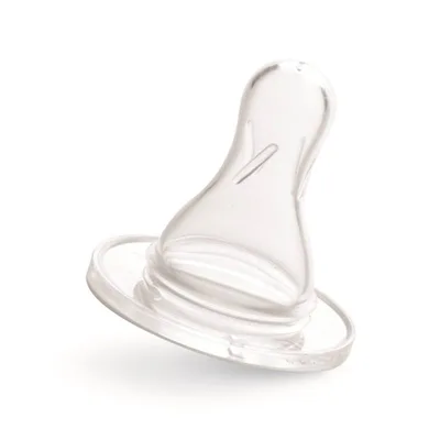 Tetina din silicon rotunda pentru 0-3 luni 301, 1 bucata, Bebe D' Or