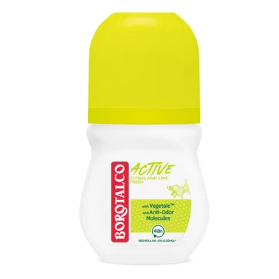 Deodorant roll-on Active Citrus si Lime, 50 ml, Borotalco