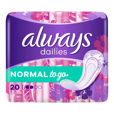 Absorbante Dailies Normal To Go, 20 bucati, Always