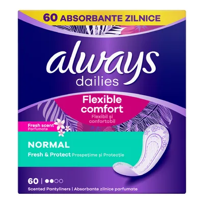 Absorbante zilnice Liners Normal, 60 bucati, Always