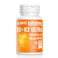 D3+K2 Ultra, 60 capsule moi, Alavis Maxima