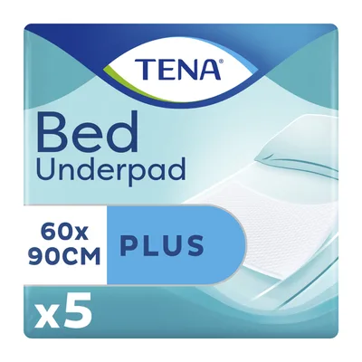 Protectie pentru pat Bed Plus, 60x90 cm, 5 bucati, Tena