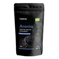 Fructe uscate raw ecologice Aronia, 125g, Niavis