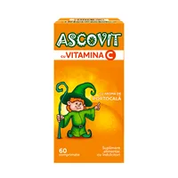 Ascovit cu vitamina C, aroma de portocale, 60 comprimate, Perrigo