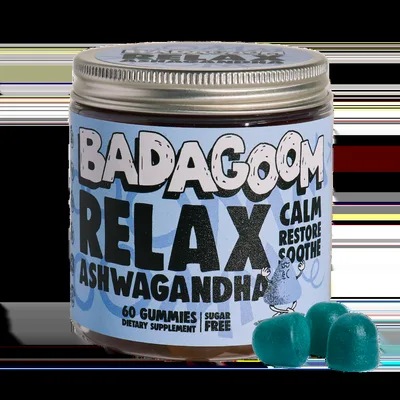 Relax Ashwagandha, 60 drajeuri gumate, Badagoom