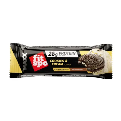 Baton proteic Maxx Cookies and Cream, 75g, FitSpo
