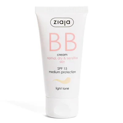 Crema BB cu SPF15 nuanta deschisa pentru ten normal uscat, 50 ml, Ziaja