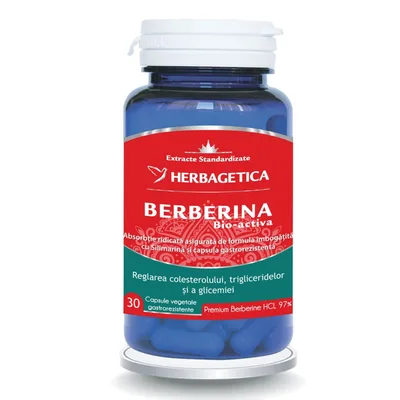 Berberina Bio-activa, 60 capsule, Herbagetica