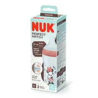 Biberon Perfect Match Minnie, tetina silicon M, 3m+, 260 ml, Nuk