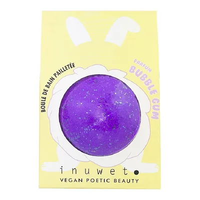 Bila de baie cu sclipici si parfum de Bubble gum, 120g, Inuwet