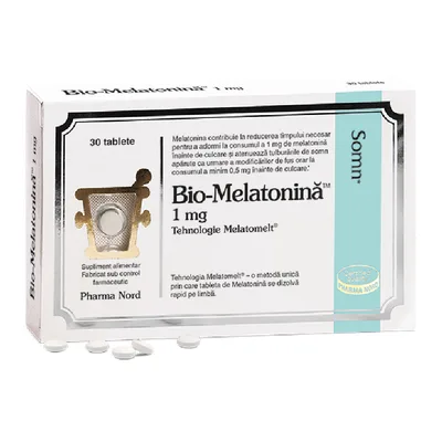 Bio-Melatonina 1 mg Melatomelt, 30 tablete, Pharma Nord