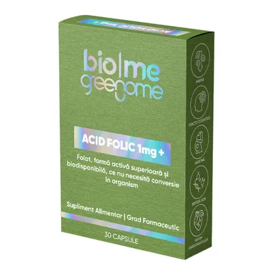Acid Folic 1mg, 30 comprimate, Biome