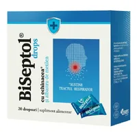 Dropsuri cu albastru de metilen si echinacea Biseptol, 20 bucati, Dacia Plant