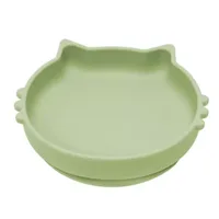 Bol din silicon Kitty II, 6 luni+, Raw Green, Appekids