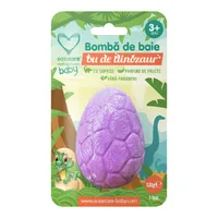 Bomba baie ou dinozaur cu surpiza, parfum lavanda, 120 g, Easycare Baby
