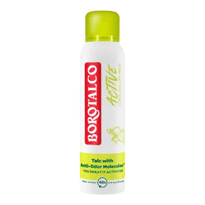 Deodorant spray antiperspirant Active Citrus and Lime, 150 ml, Borotalco