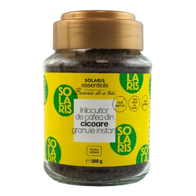 Cafeluta de cereale si cicoare granulata borcan, 100g, Solaris