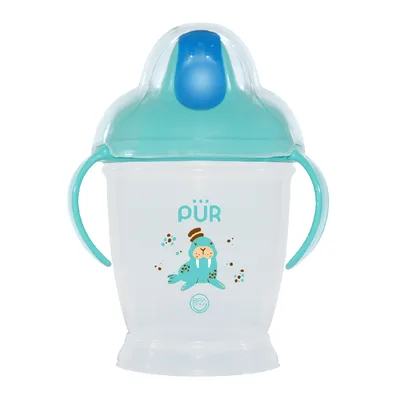 Cana de baut cu cioc dur +6 luni Verde, 1 bucata, PUR