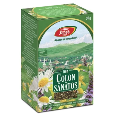 Ceai Colon Sanatos D64, 50g, Fares