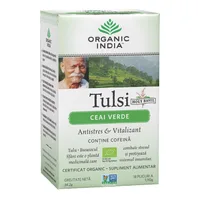 Tulsi Ceai Verde, 18 plicuri, Organic India