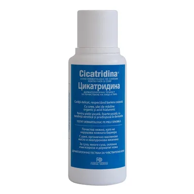 Cicatridina Lichid dermatologic de curatare pentru fata si corp, 250ml, Naturpharma