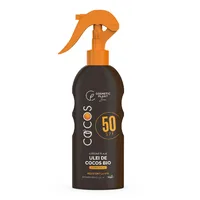 Emulsie plaja COCOS cu ulei de cocos bio, SPF50, 200ml, Cosmetic Plant