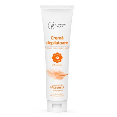 Cremă depilatoare cu extract de gălbenele, 150 ml, Cosmetic Plant