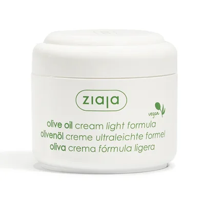 Crema nutritiva light cu ulei de masline si unt de shea pentru piele uscata, 100 ml, Ziaja