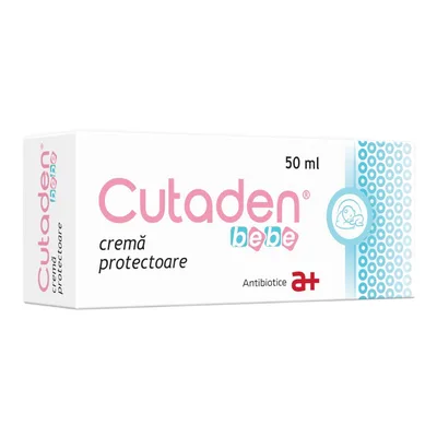 Crema protectoare Cutaden Bebe, 50 ml, Antibiotice SA