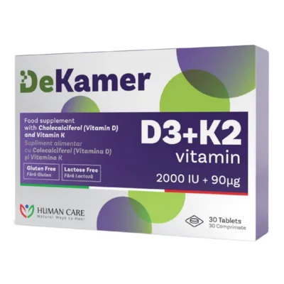 DeKamer D3 + K2, 30 ml, Human Care