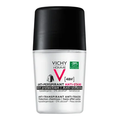 Deodorant roll-on Anti Stains 48h Homme, 50 ml, Vichy