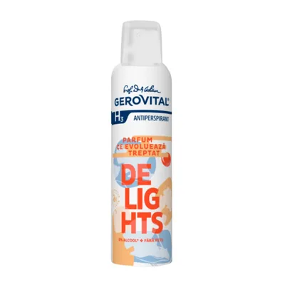 Antiperspirant H3 Delights, 150ml, Gerovital