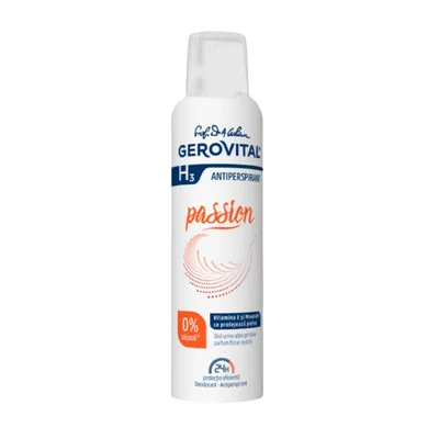 Deodorant-antiperspirant H3 Passion, 150ml, Gerovital