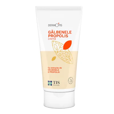Crema cu galbenele si propolis Dermotis, 50 ml, Tis Farmaceutic