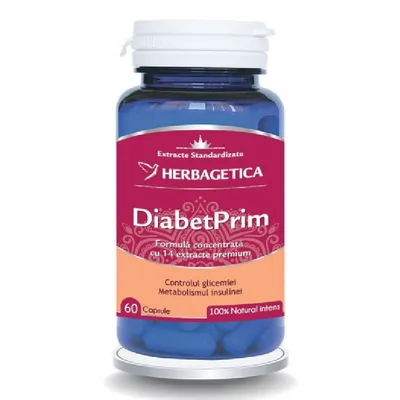 DiabetPrim, Herbagetica | 60 capsule