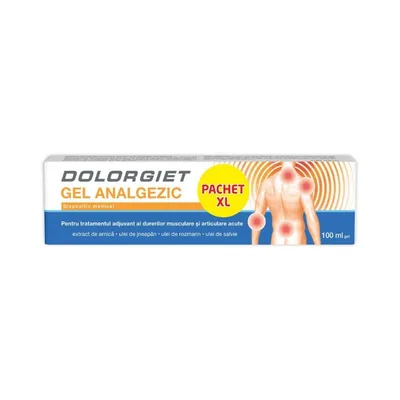 Dolorgiet gel analgezic, pachet XL, Zdrovit | 100 ml