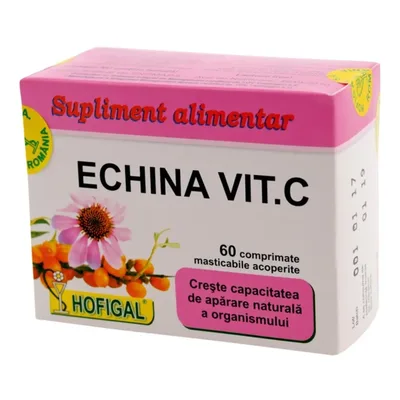 Echina Vitamina C, 60 comprimate, Hofigal