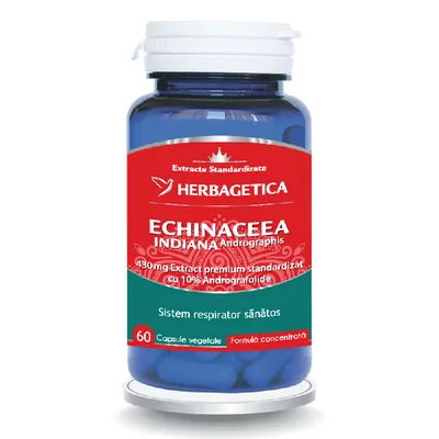 Echinaceea Indiana, Herbagetica | 60 capsule
