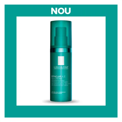 Gel-crema cu eficacitate dubla asupra imperfectiunilor si semnelor de imbatranire Effaclar A.Z., 40ml, La Roche-Posay