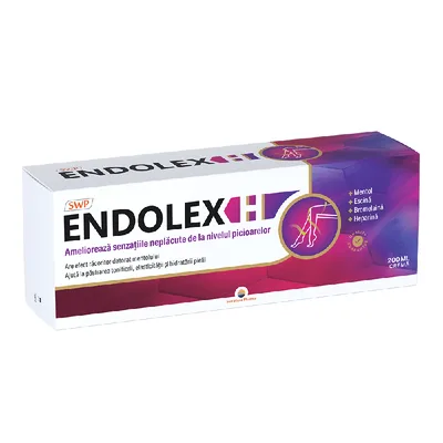 Crema pentru Picioare Obosite Endolex H, 200 ml – Sun Wave Pharma