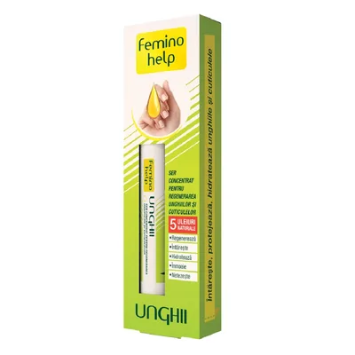 Ser concentrat pentru regenerarea unghiilor si cuticulelor Feminohelp, 2 ml – Zdrovit