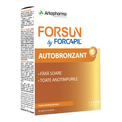 Forsun Autobronzant by Forcapil, 30 capsule, Arkopharma
