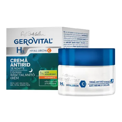 Crema antirid de noapte H3 Hyaluron C, 50ml, Gerovital