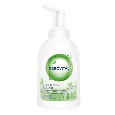 Sapun lichid spuma, acid hialuronic, 300 ml, Gerovital